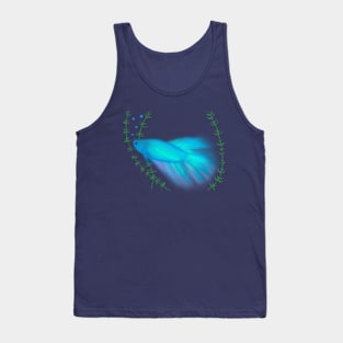 Betta Fish Light (Neon) blue 2 Tank Top